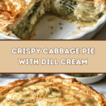 Crispy Cabbage Pie with Dill Cream Sauce 🥬🥧