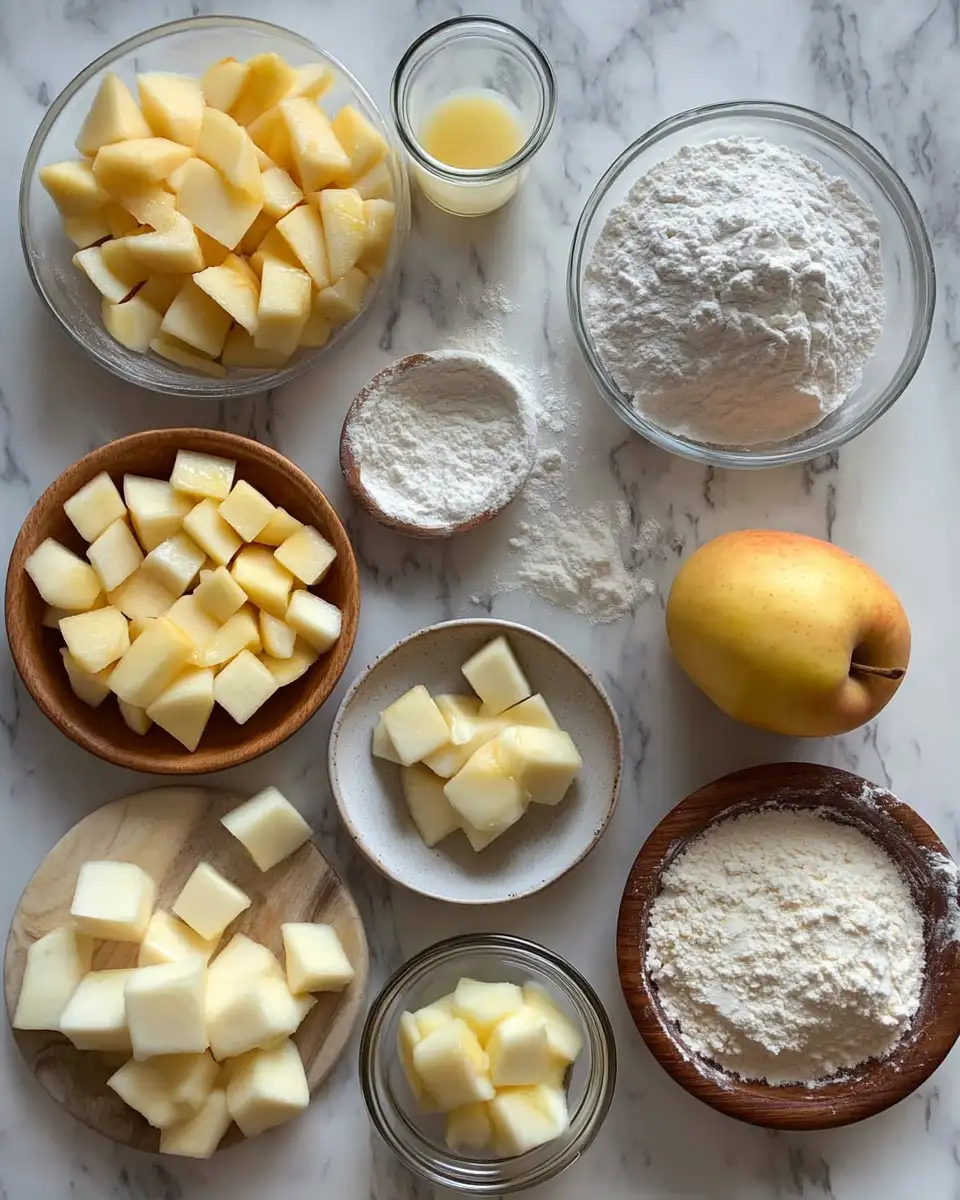 Ingredients for Irresistibly Flaky Apple Pie Bars That Melt in Your Mouth