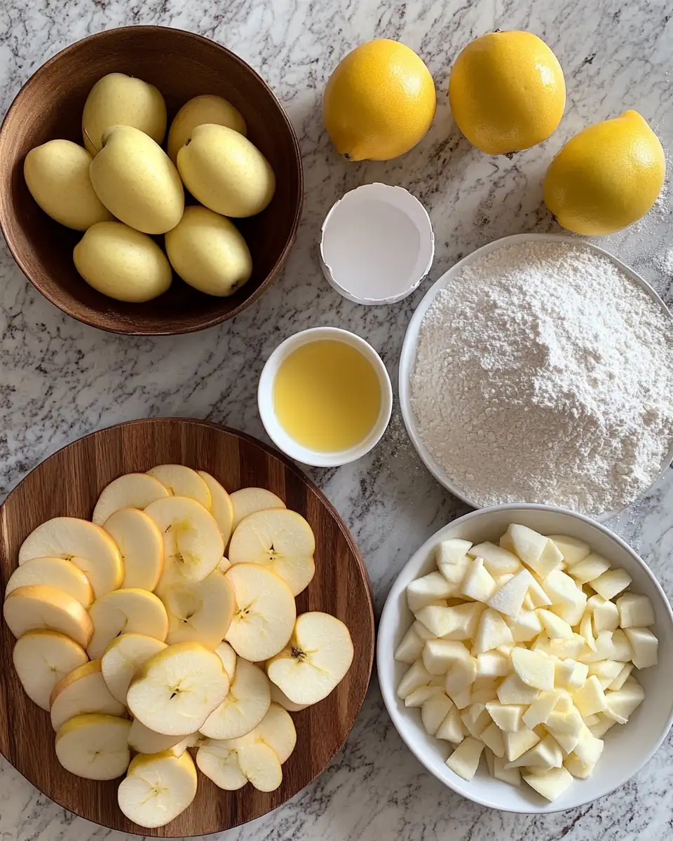 Ingredients for Discover the Delight of French Apple Invisible Cake: A Light and Luscious Treat