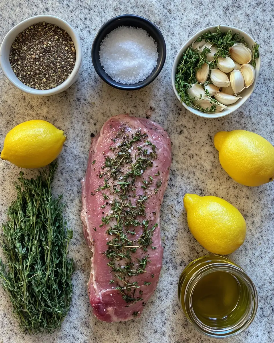 Ingredients for Irresistible Garlic Herb Roasted Pork Tenderloin Recipe for Every Occasion