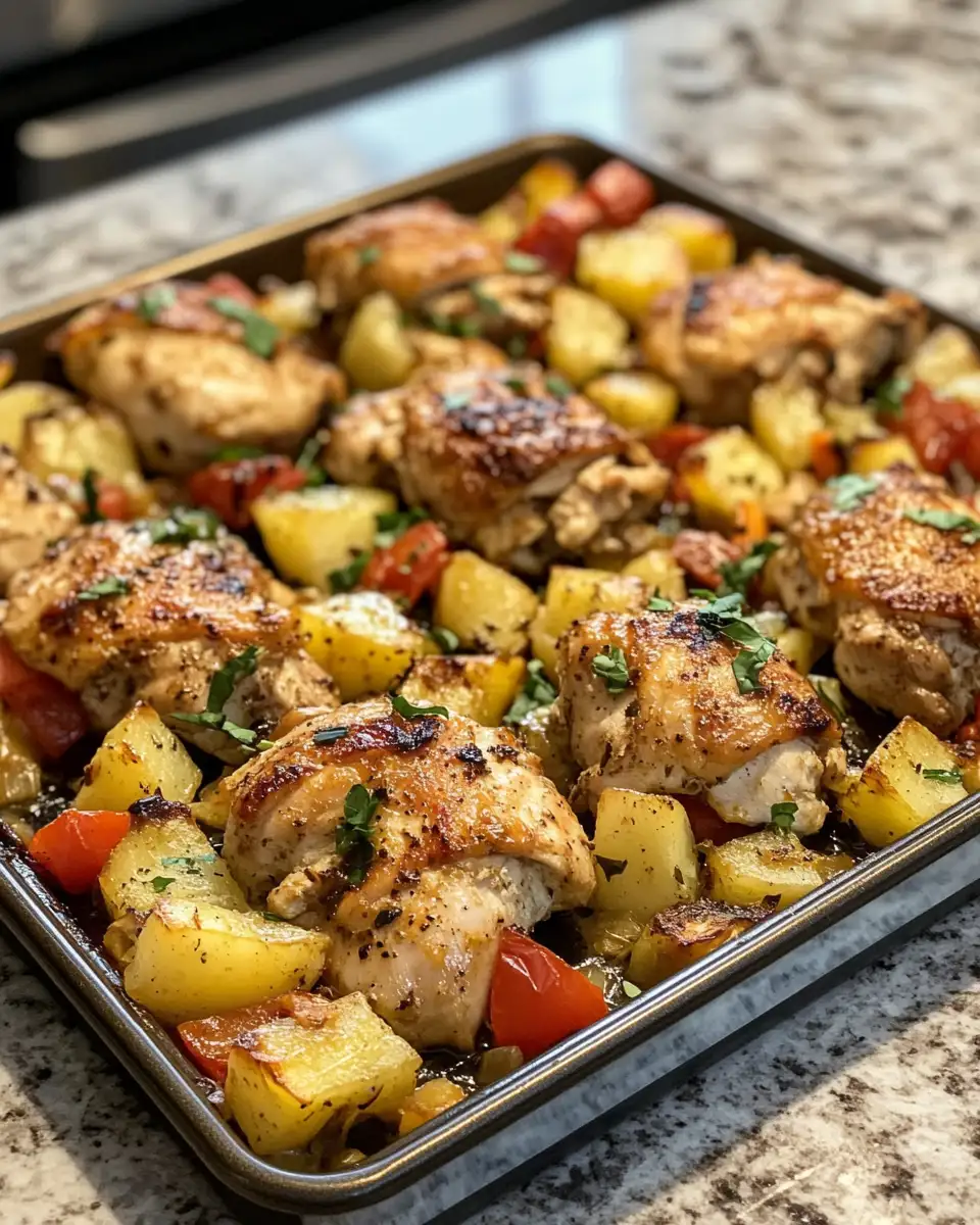 Final dish - Easy and Flavorful Hawaiian Chicken Sheet Pan Dinner