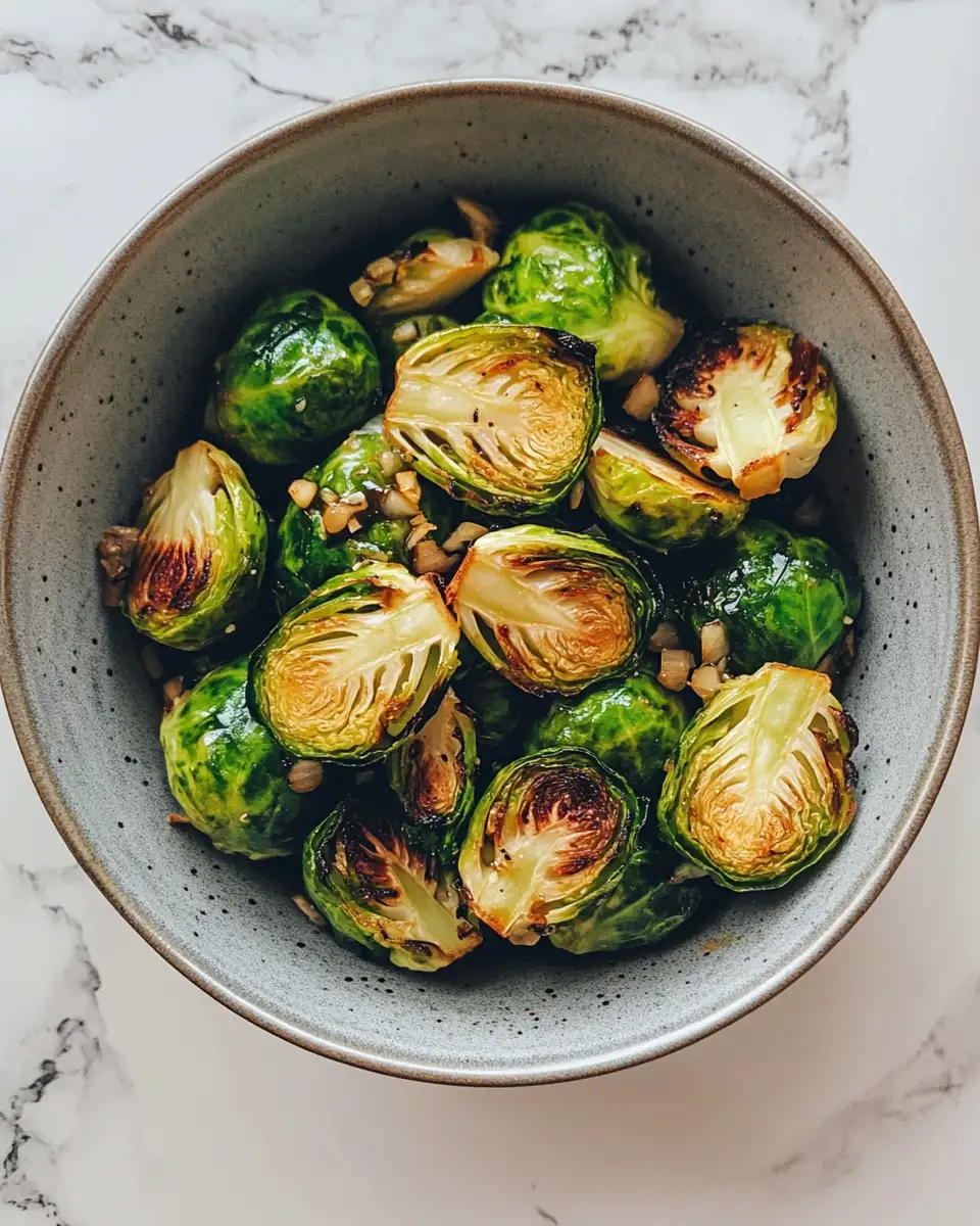 Sweet and Tangy Delight Honey Balsamic Brussels Sprouts Recipe - Featured Image