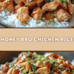 Sweet & Savory Honey BBQ Chicken Rice 🍯🍗
