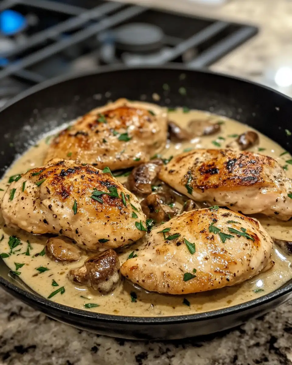 Irresistible Irish Chicken in Whiskey Cream Sauce Recipe - Featured Image