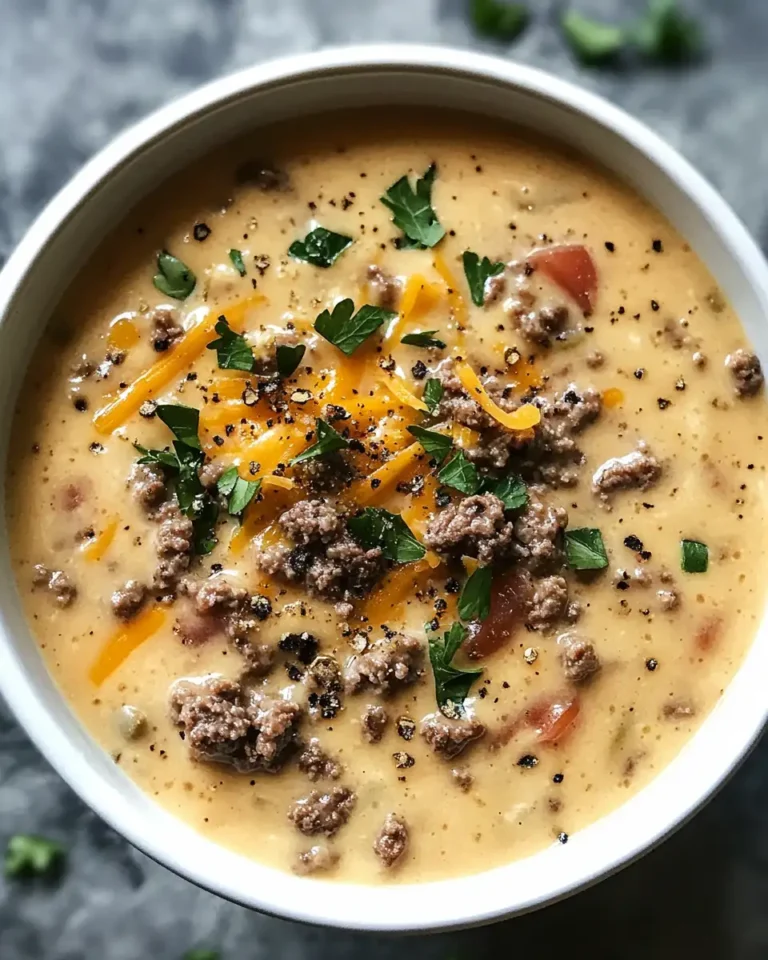 Creamy Keto Cheeseburger Soup That Will Satisfy Your Cravings - Featured Image