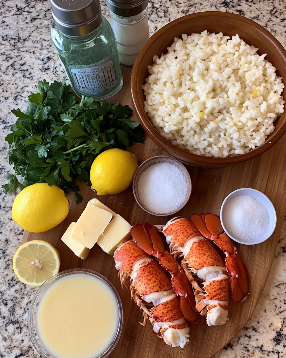 Ingredients for Creamy Lemon Butter Lobster Risotto That Will Steal the Show