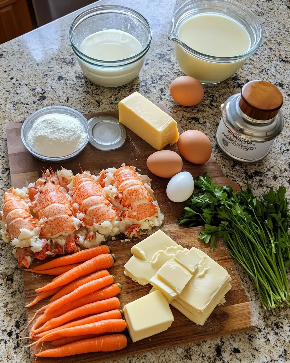 Ingredients for Ultimate Comfort Food Delight Lobster Pot Pie Recipe