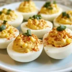 Mexican Street Corn Deviled Eggs That Will Spice Up Your Snack Game - Featured Image