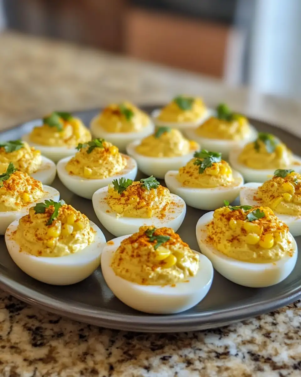 Final dish - Mexican Street Corn Deviled Eggs That Will Spice Up Your Snack Game