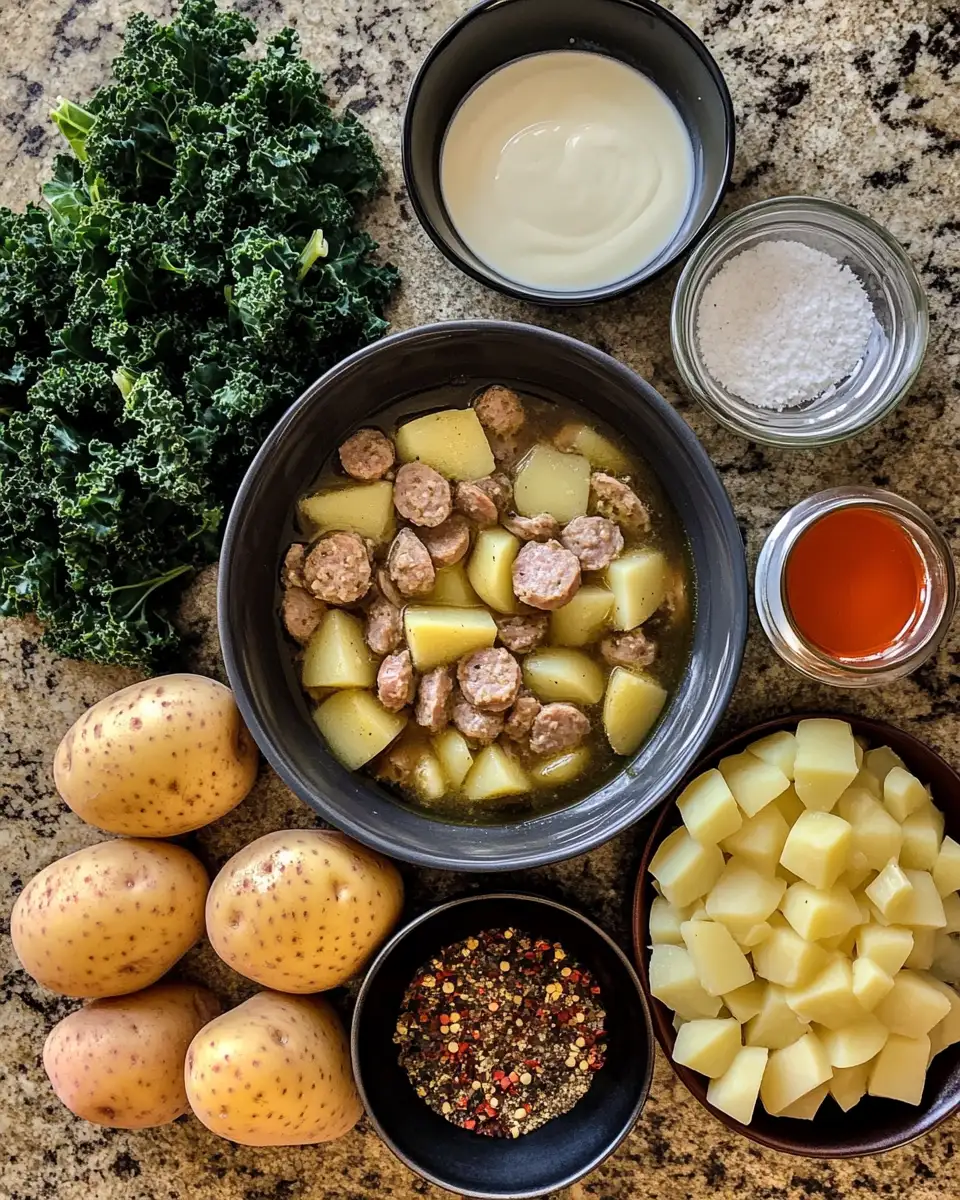 Ingredients for Discover the Secret to Olive Garden Zuppa Toscana Like Never Before