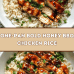 One-Pan Bold Honey BBQ Chicken Rice 🍯🍗