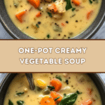 One-Pot Creamy Vegetable Soup 🥕🍲