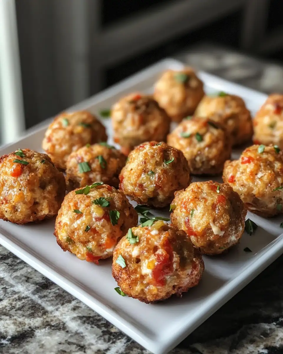 Irresistible Rotel Cream Cheese Sausage Balls Recipe You Need to Try - Featured Image