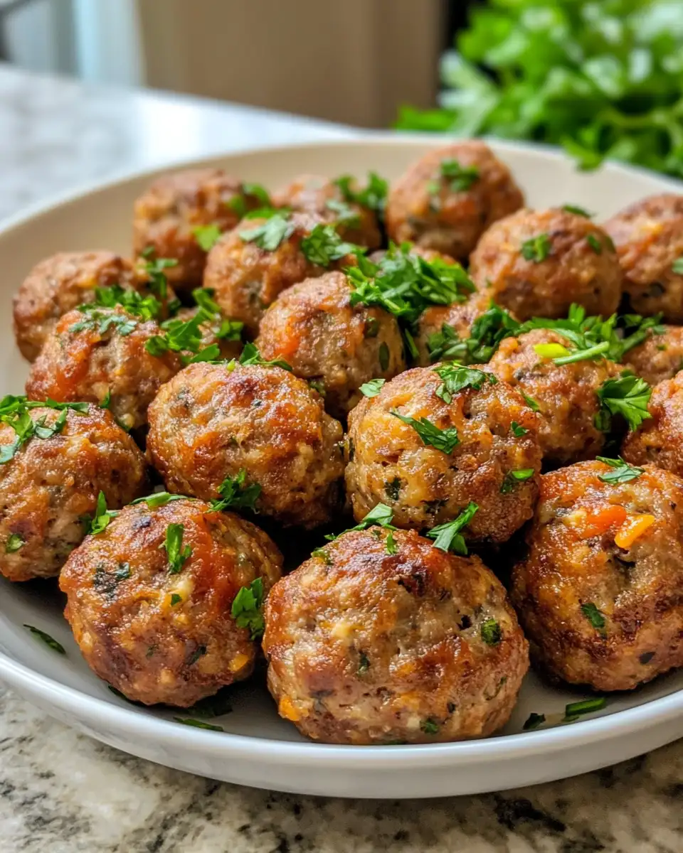Final dish - Irresistible Rotel Cream Cheese Sausage Balls Recipe You Need to Try