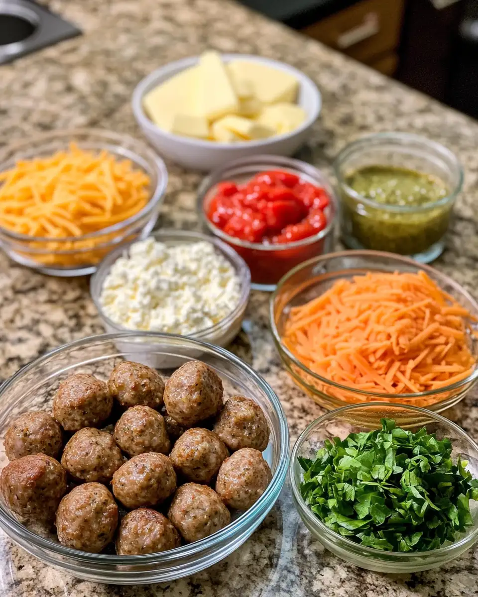 Ingredients for Irresistible Rotel Cream Cheese Sausage Balls Recipe You Need to Try