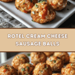 Savory Rotel Cream Cheese Sausage Balls 🌶️🧀
