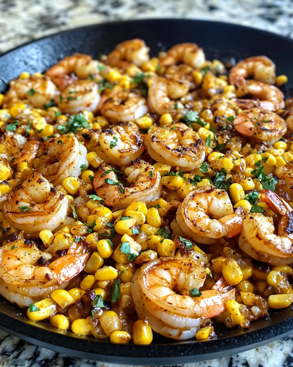 Savor the Flavor with Shrimp and Mexican Street Corn Skillet Delight - Featured Image