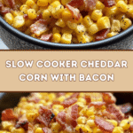 Slow Cooker Cheddar Corn with Bacon 🌽🧀