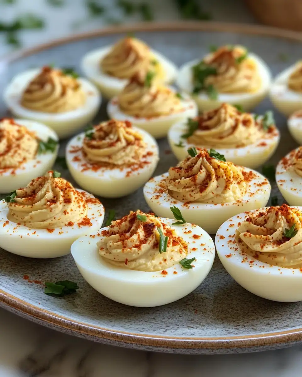Fiery Flavor Explosion Spicy Chili Garlic Deviled Eggs That Wow - Featured Image