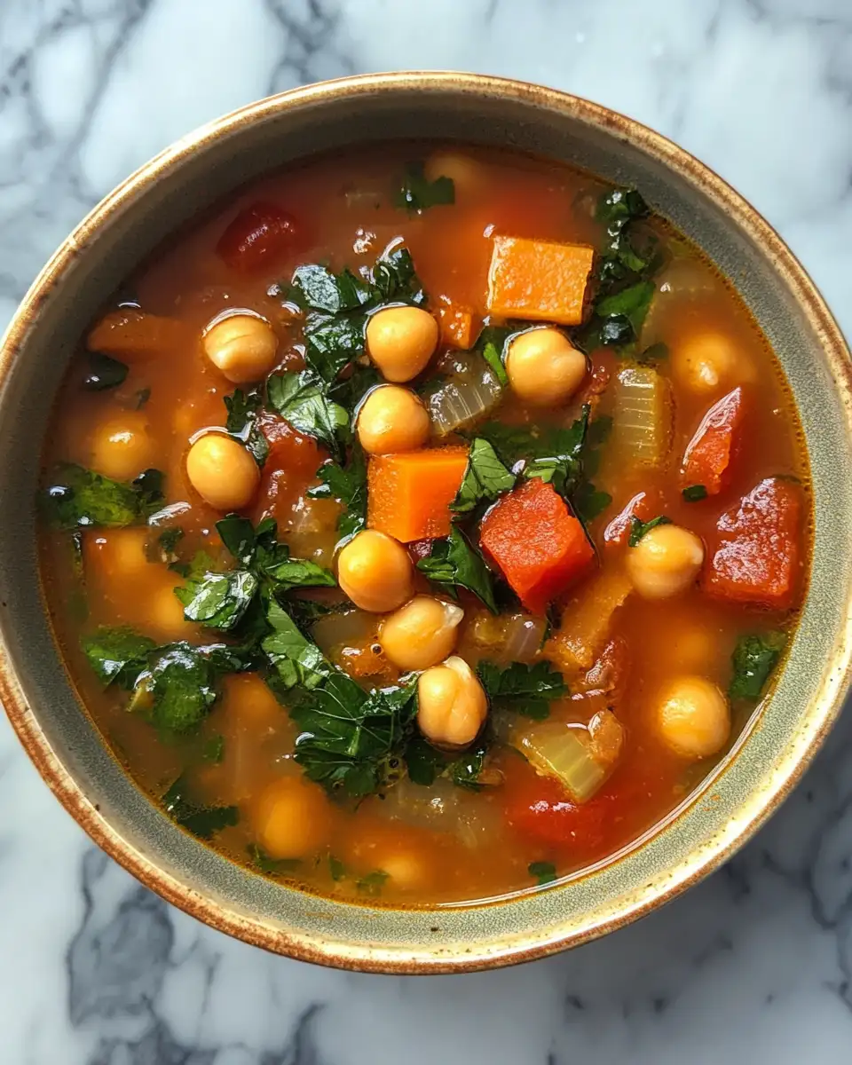 Final dish - Hearty and Healthy Tuscan Chickpea Soup Recipe You’ll Love