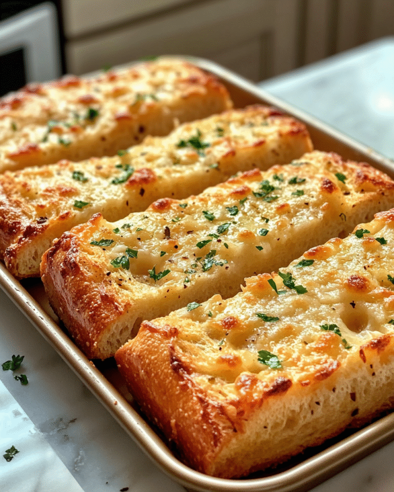 Irresistible Baked Tray of Cheesy Garlic Bread You Need to Try - Featured Image