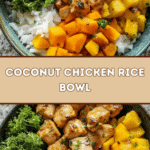 Coconut Chicken Rice Bowl 🥥🍚
