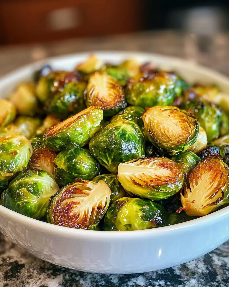 Sweet and Savory Delight Honey Butter Brussels Sprouts Recipe - Featured Image
