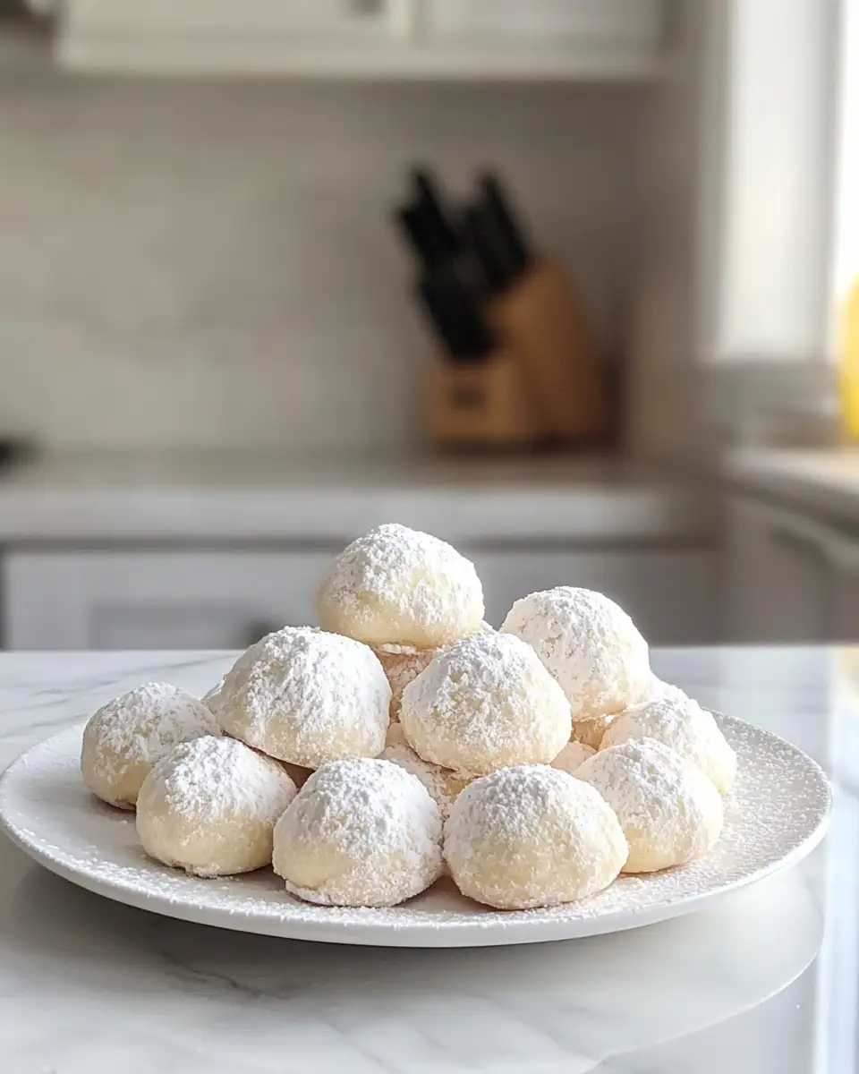 Irresistibly Soft Lemon Cream Snowball Cookies You Have to Try - Featured Image