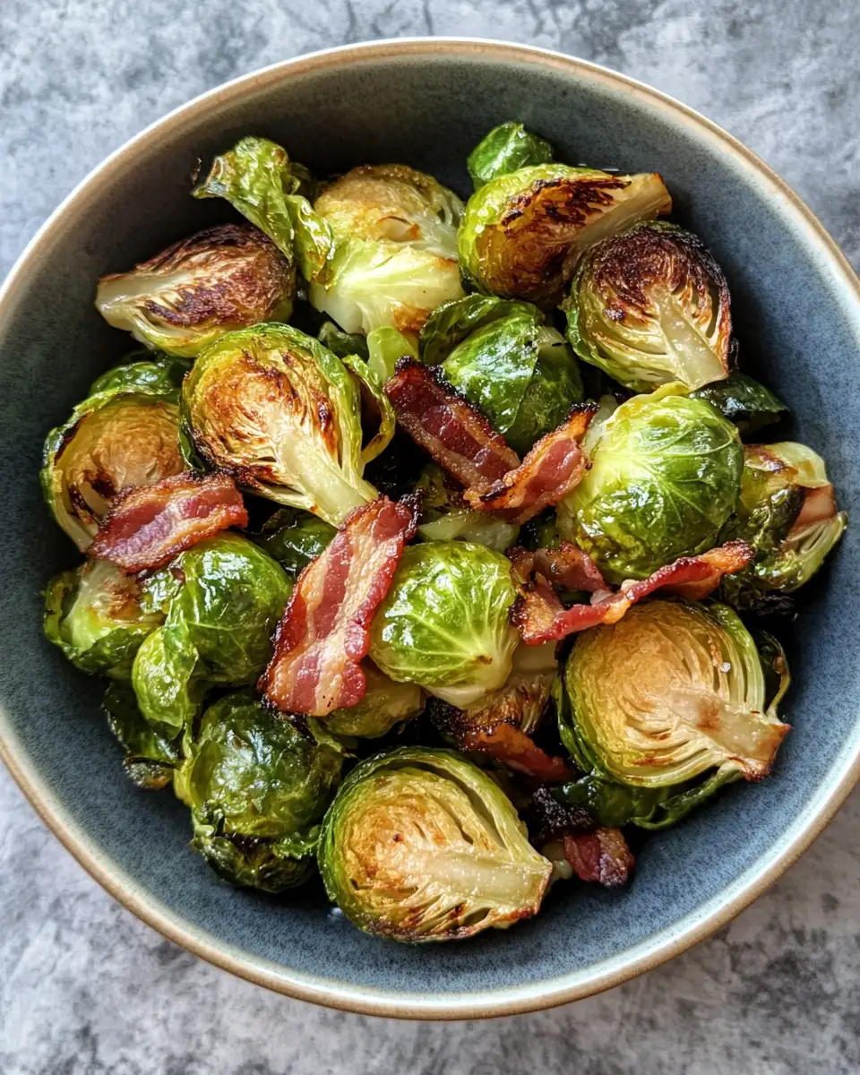 Crispy Roasted Brussels Sprouts with Bacon That Will Steal the Show - Featured Image