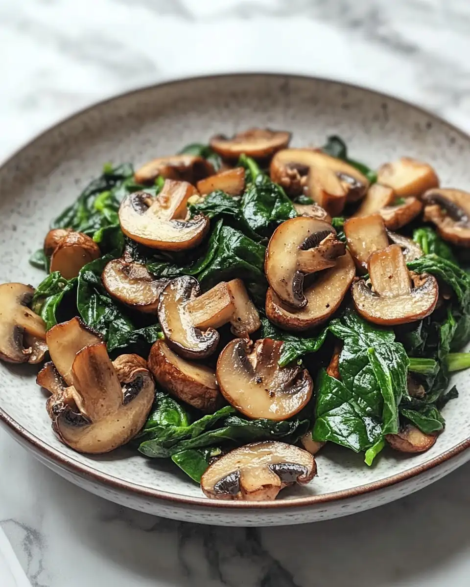 Savor the Flavor of Spinach Sautéed Mushrooms in Every Bite - Featured Image
