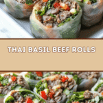 Thai Basil Beef Rolls: Flavorful & Fresh! 🌿🥢