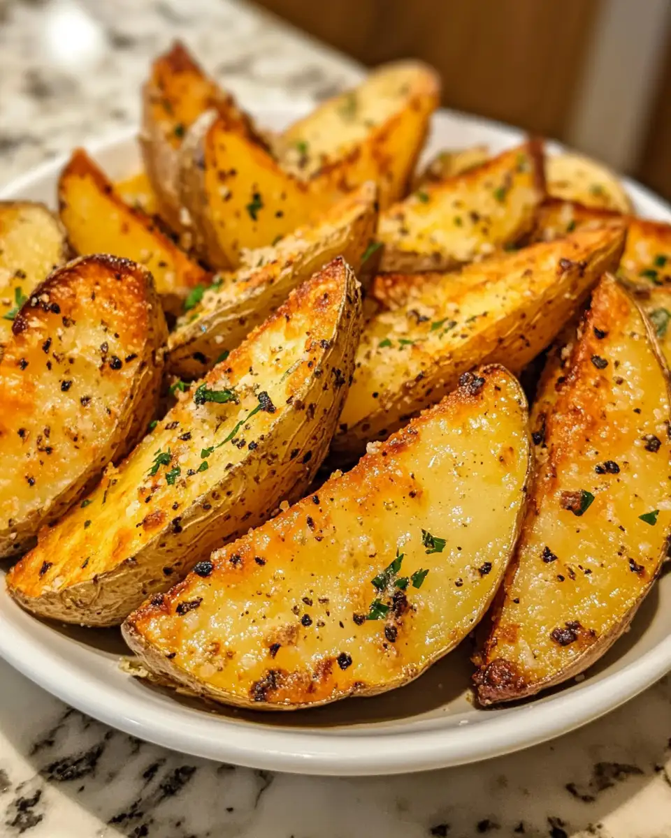 Final dish - Crispy Baked Parmesan Ranch Potato Wedges You Need to Try