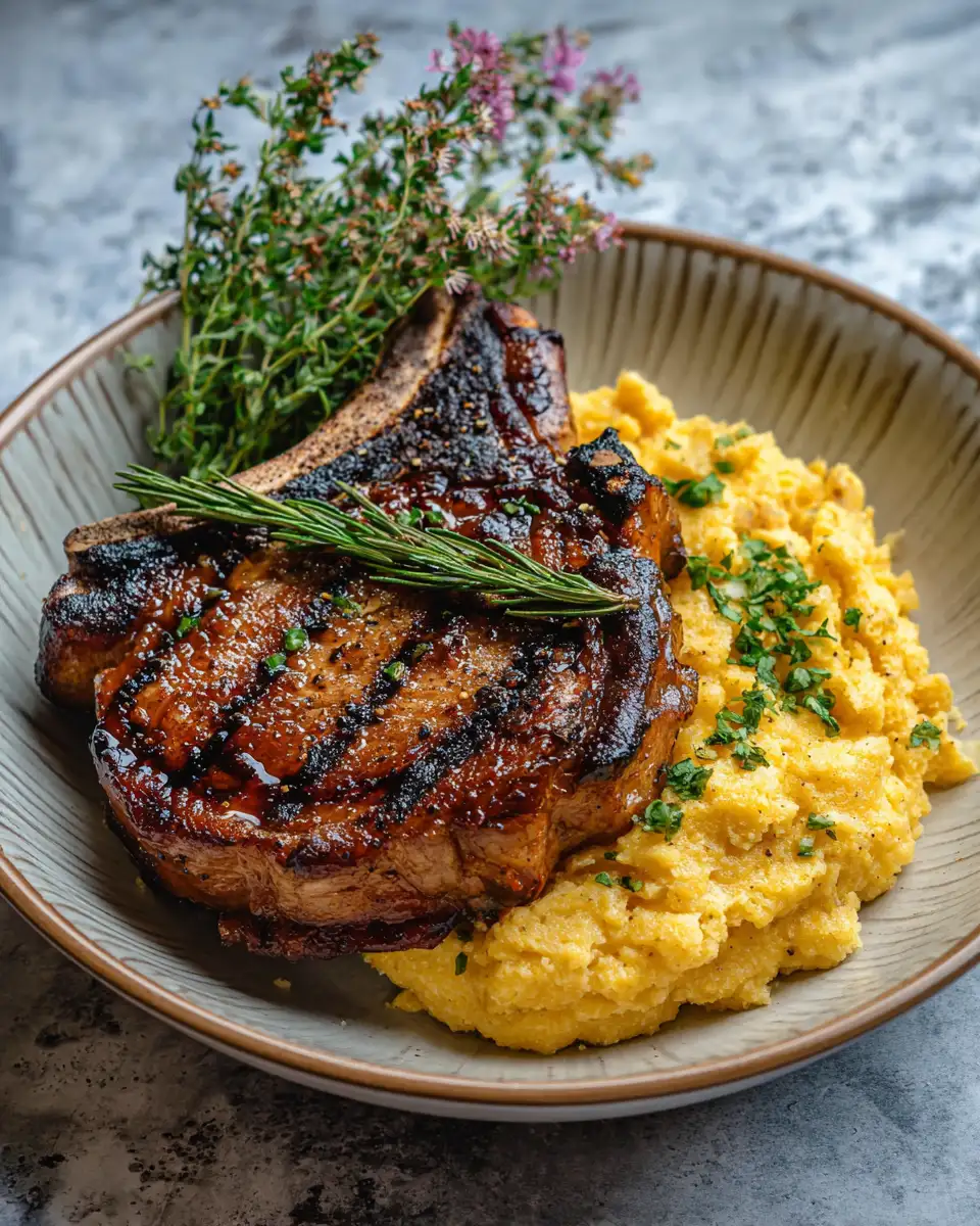 Savor the Flavor with BBQ Pork Chop and Cornbread Skillet Delight - Featured Image
