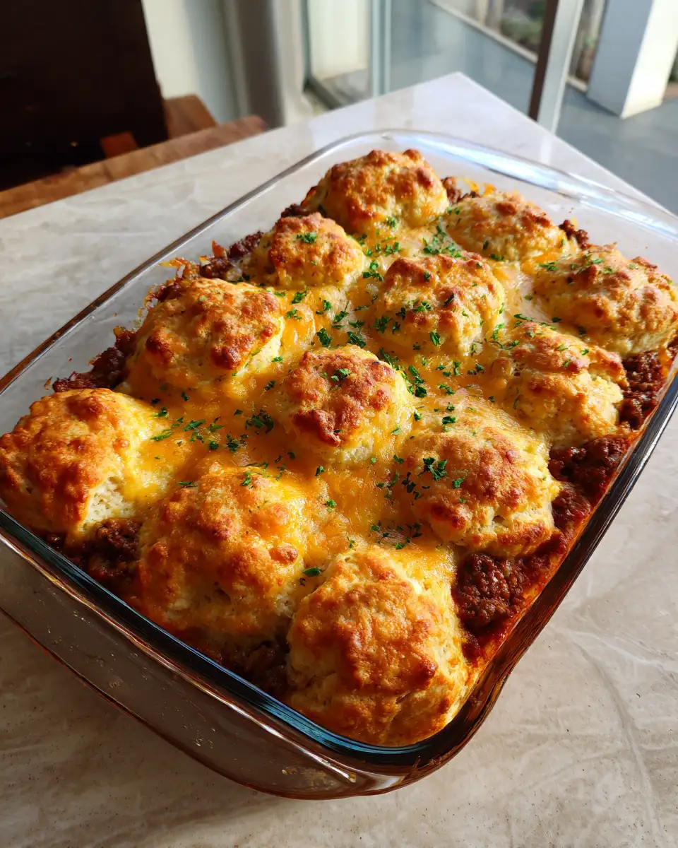 Ultimate Cheesy Ground Beef Biscuit Bake Recipe You Need to Try - Featured Image