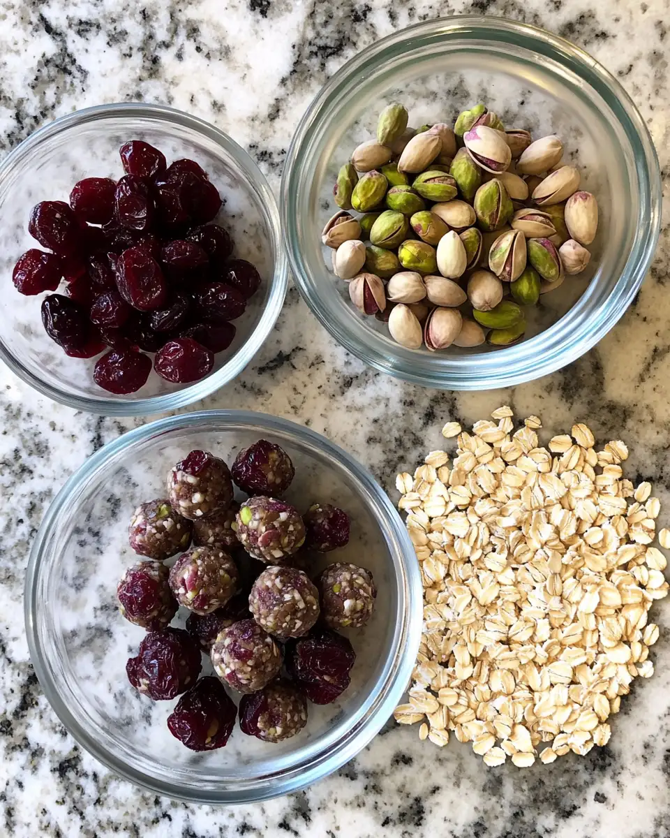Ingredients for Deliciously Nutty Cranberry Pistachio Balls You Have to Try