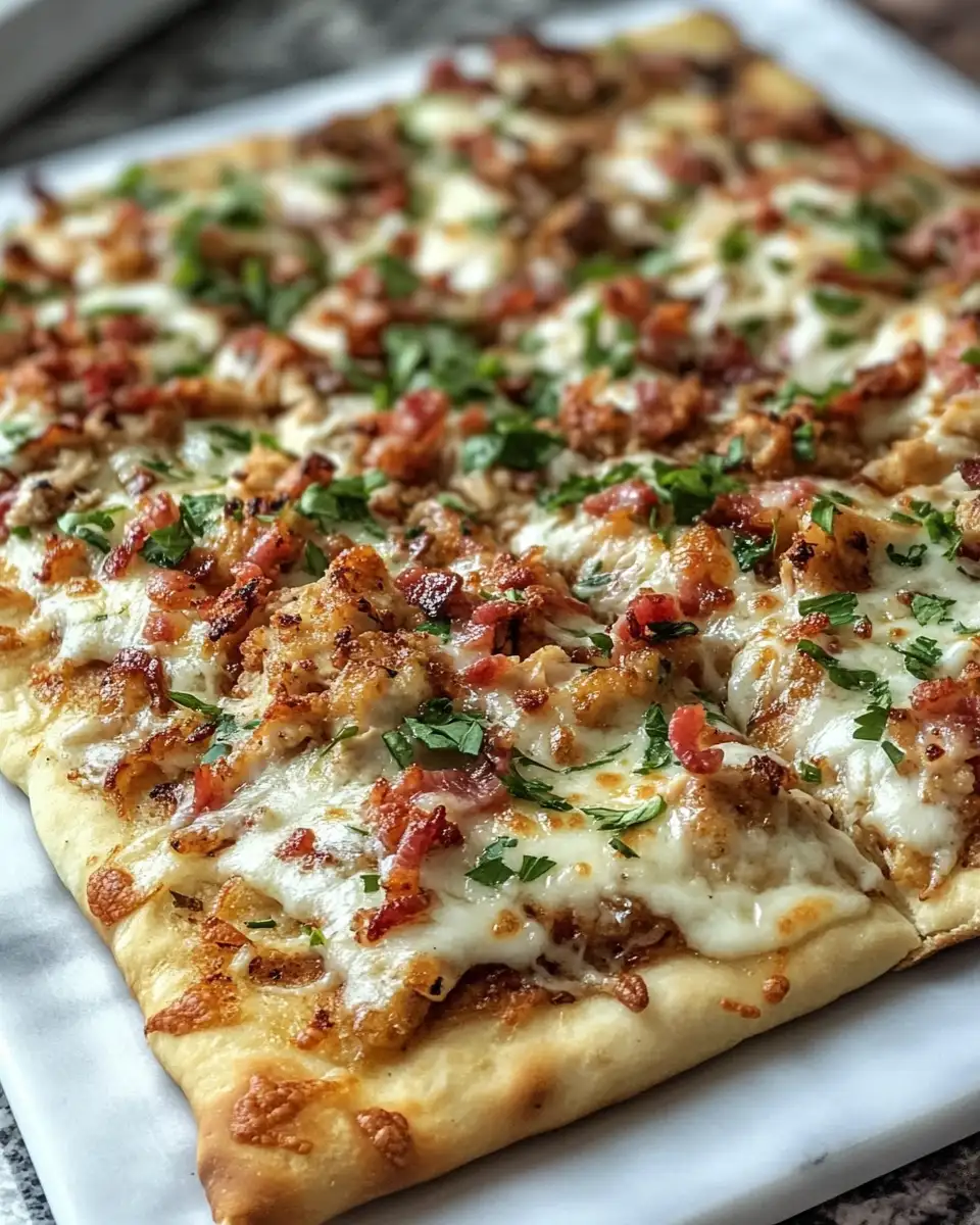Irresistible Crispy Chicken Bacon Ranch Flatbread Recipe You Need to Try - Featured Image