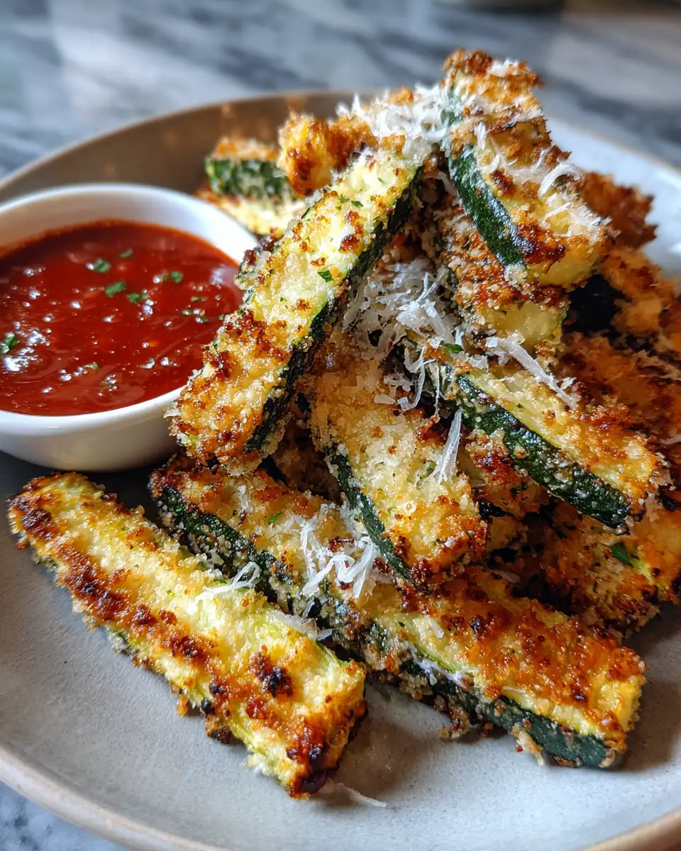 Final dish - Crispy Parmesan Zucchini Fries That Will Steal the Snack Show