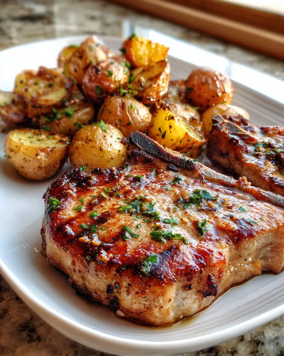 Garlic Herb Pork Chops and Potatoes Recipe for a Flavor-Packed Dinner - Featured Image
