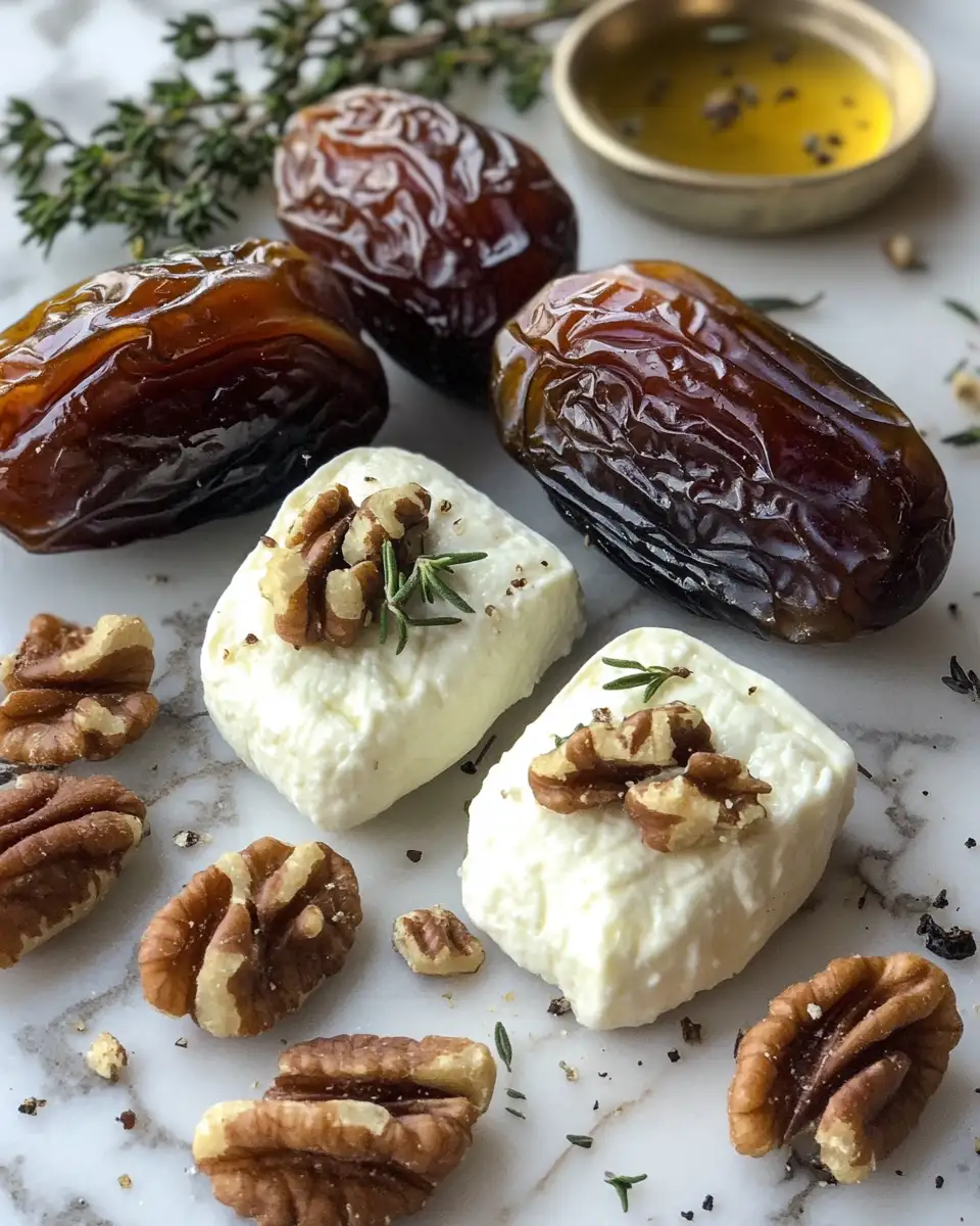 Ingredients for Irresistible Goats Cheese Stuffed Dates That Will Elevate Your Appetizers