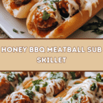 Honey BBQ Meatball Sub Skillet 🍖🍯