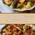 Maple Bacon Brussels Sprouts Gratin 🥓🍁