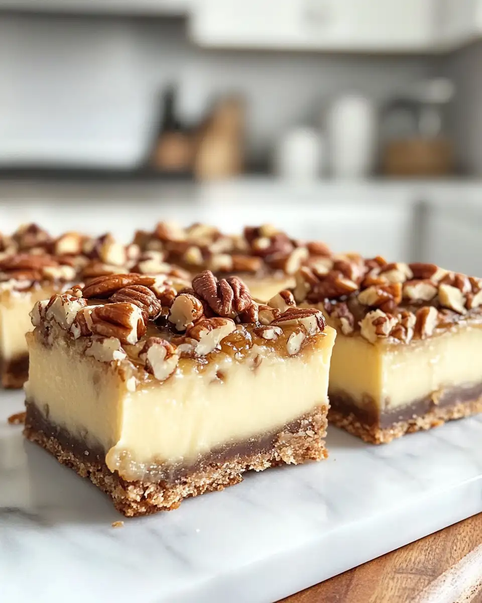 Irresistible Maple Pecan Cheesecake Bars You Need to Try Today - Featured Image