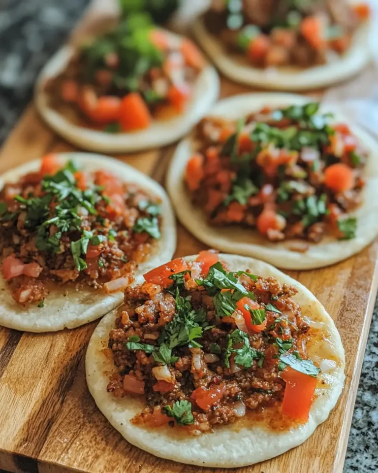 Mediterranean Mini Lahmacun Bites A Flavorful Twist on a Classic Favorite - Featured Image