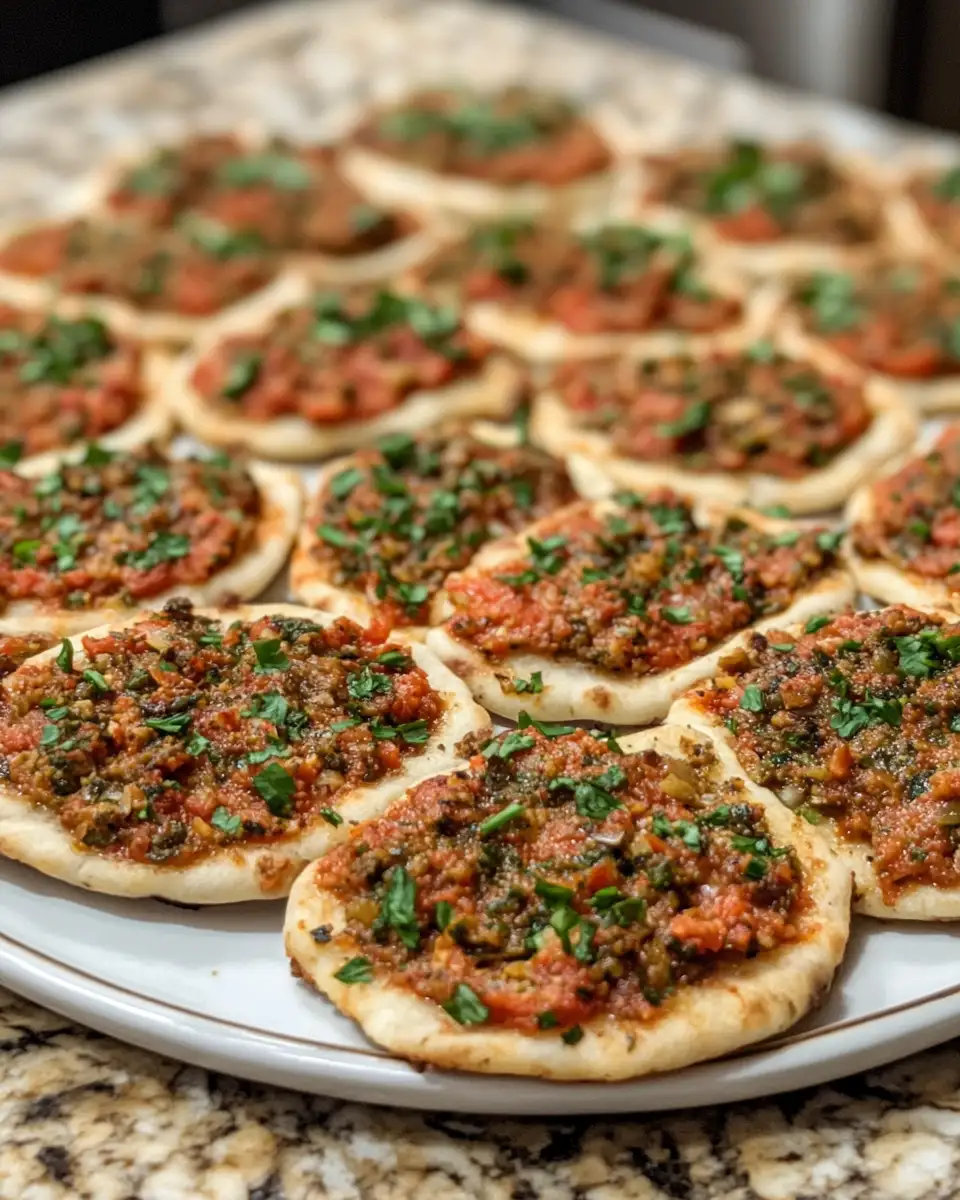 Final dish - Mediterranean Mini Lahmacun Bites A Flavorful Twist on a Classic Favorite