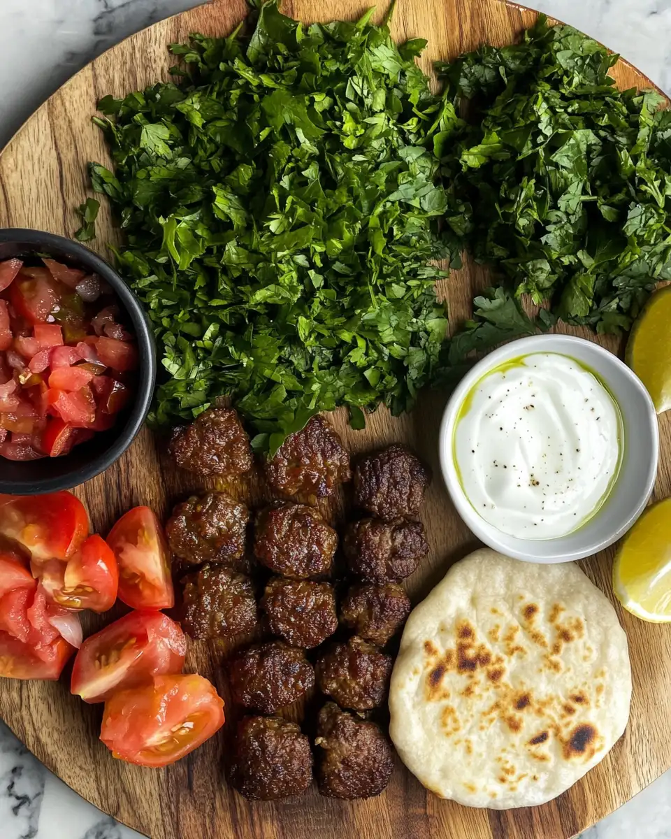 Ingredients for Mediterranean Mini Lahmacun Bites A Flavorful Twist on a Classic Favorite
