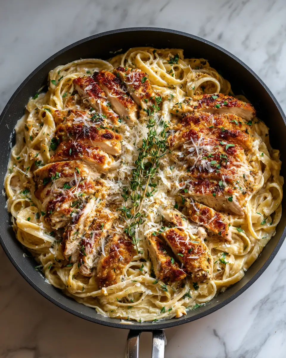 Creamy Parmesan Crusted Chicken Alfredo Skillet Recipe You Need to Try - Featured Image
