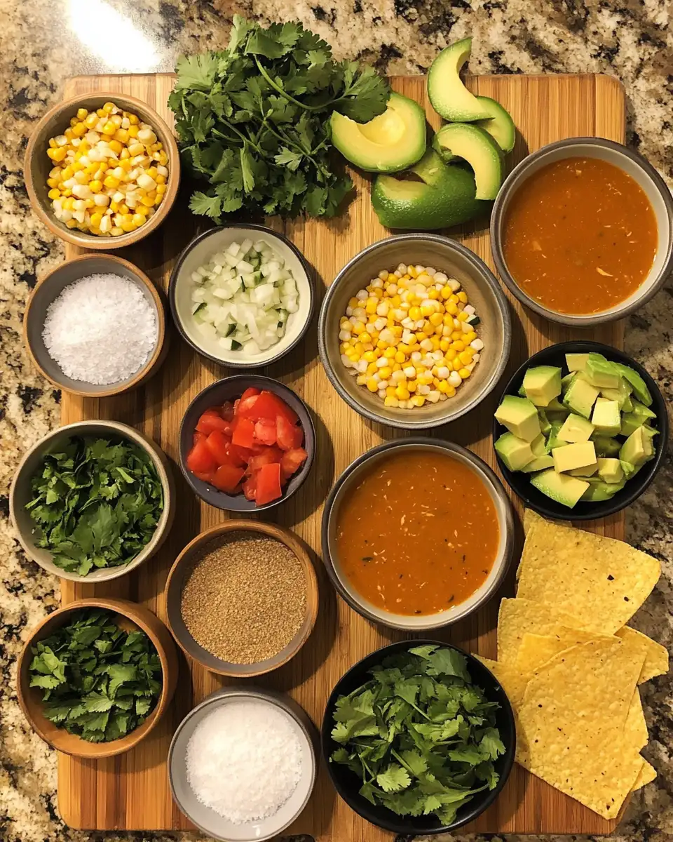 Ingredients for Cozy Up with This Creamy Poblano Chicken Tortilla Soup Recipe