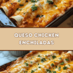 Queso Chicken Enchiladas: Cheesy Goodness! 🧀🌮