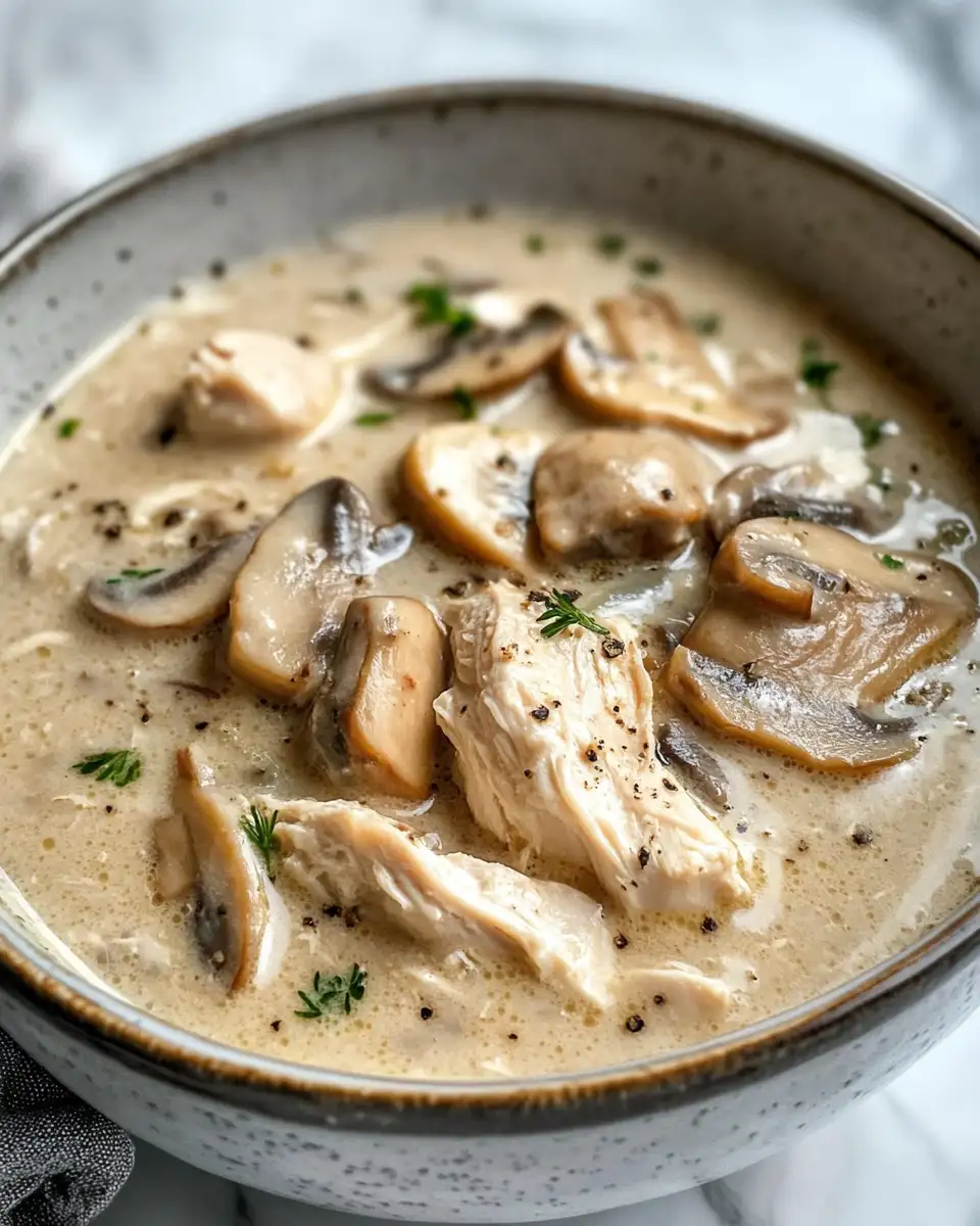 Creamy Rotisserie Chicken Mushroom Soup That Warms the Soul
