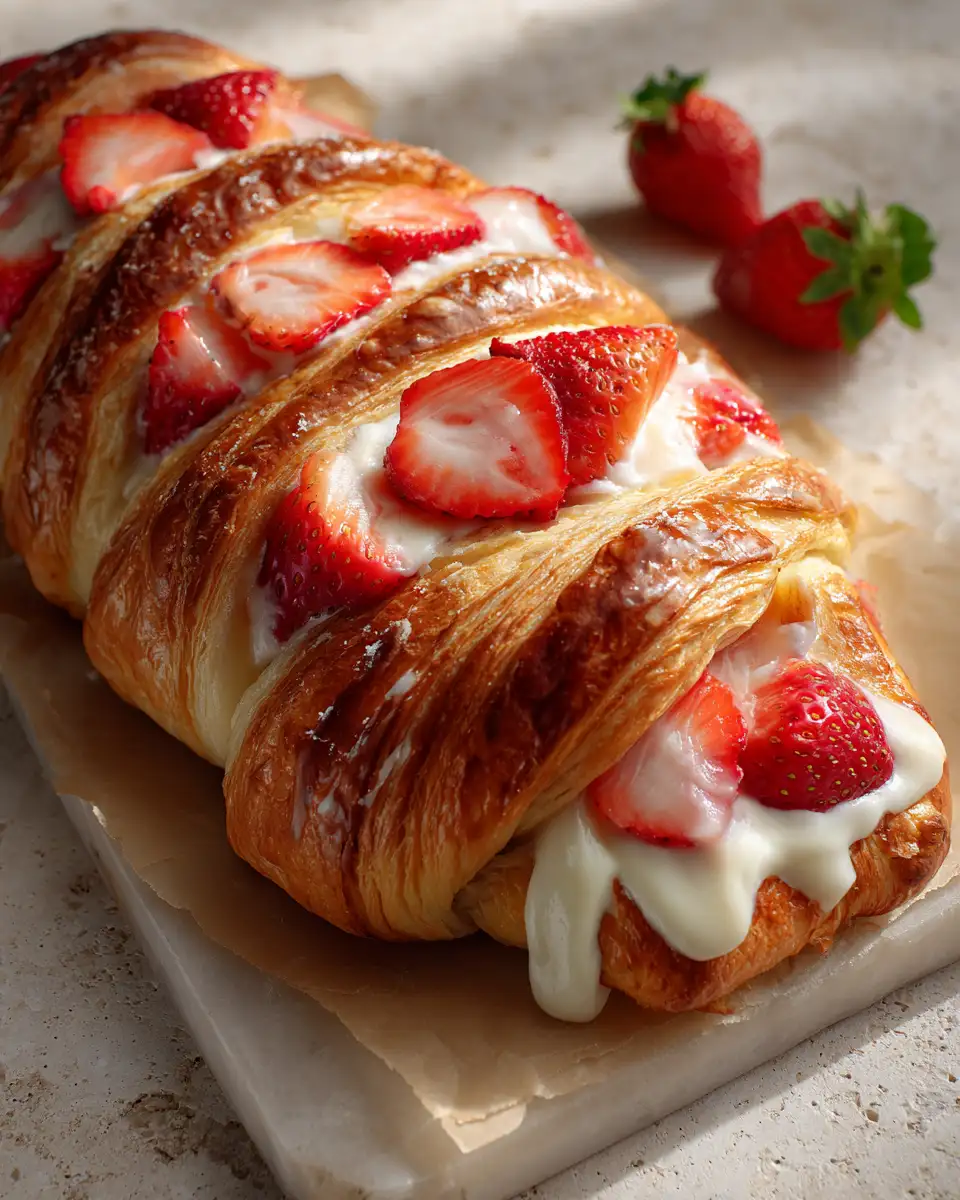 Irresistible Strawberry Cream Cheese Crescent Braid Recipe You Have to Try - Featured Image